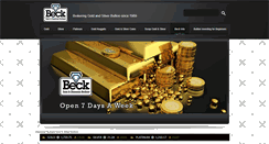 Desktop Screenshot of beckgold.com